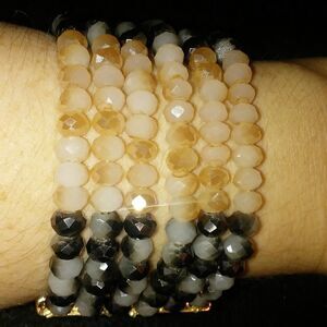 Swarovski crystal 6 stranded bracelet